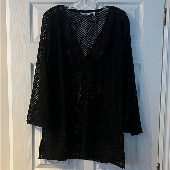 La Vie En Rose Other - Black Lace Swim Cover-Up